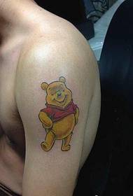 Brako modo aminda karikaturo urso tatuaje bildo