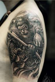 Perséinlechkeet Moud Aarm schéin sicht Monkey Tattoo Foto Bild