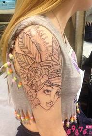 Sweet Beauty Fashion Tattoo Picture