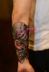 European and American wind witch arm tattoo pictures