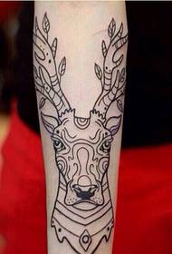 Pátrún álainn tattoo antelope an pictiúr molta