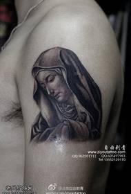 Hillige prachtige plechtige Virgin Mary tatoetpatroan