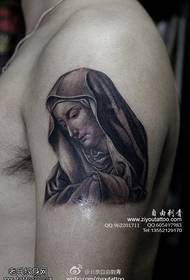 Pola tato Virgin Mary suci sing suci