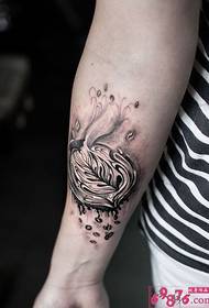 Alternativ konst vindarm tatueringsbilder