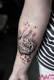 Nadomestne umetnostne vetrne modne slike tatoo