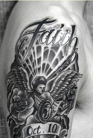 Slika osebnost modna roka angel črka tatoo vzorec slika