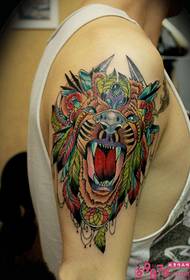Domineering Tiger Avatar Arm Tattoo Picture