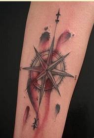 Personlighet arm mote kompass tatovering bilde