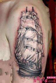 Pictiúr pictiúr seoltóireachta tattoo láimhe