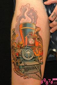 Személyiség kar kreatív vonat tetoválás kép