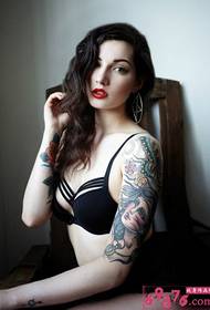 Beauty arm creative portrait tattoo picture
