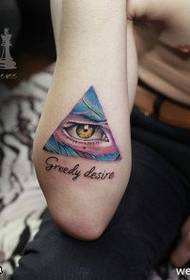 Motivo tatuaggio occhi colorati