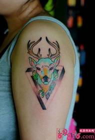 Ritrattu di tatuatu di bracciu di elk elk