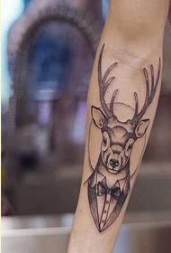 Мода рука красивая точка олень татуировки рисунок рекомендуемый рисунок