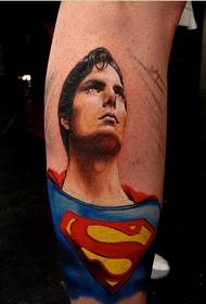 Pearsantacht lámh faisin Pátrún tattoo Superman pictiúr molta