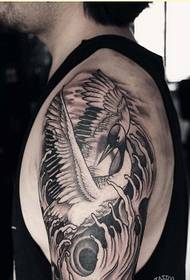 Gambar pola gaya tato kawah sing apik banget
