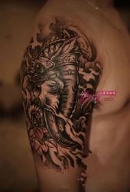 Tradičné hegemonické boh paže tetovanie obrázok