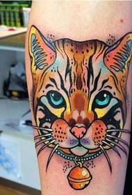 Paže tygr hlava tetování vzor obrázek