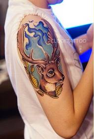 Personlighet arm mote sprute blekkfarge antilope tatoveringsbilde bilde