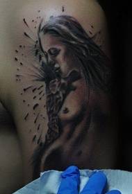 Braç masculí quadre de tatuatge de bellesa europeu i americà