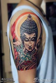 Patrón de tatuaxe de cabeza de buda de Buda