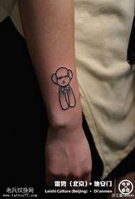 Ang sundan nga cute nga puppy tattoo nga sumbanan