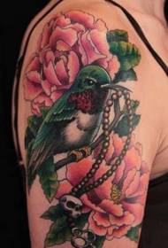 Flicka arm tatuering mönster bild