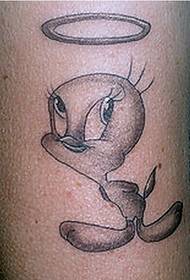 Paže krásné roztomilé kreslené tetování obrázek