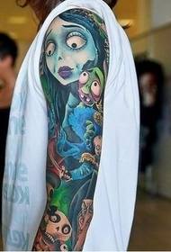 Foto tatuaggio braccio zombie sposa