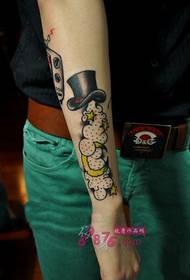 Kreativt magi hat arm tatoveringsbillede