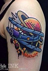 Озброєння кольором літака космічний татуювання візерунок