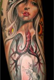 Personality arm inside girl butterfly tattoo pattern recommended picture