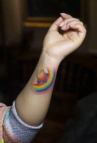 Fotografitë e tatuazheve të yjeve të ylberit nga personaliteti 22785 @ fotografia e tatuazhit me krah të vogël të pemëve të jetës së freskët