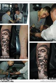 Zhuang pesante modello di tatuaggio del Buddha