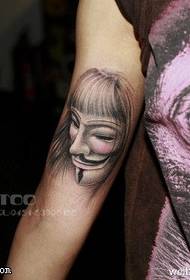 Tatuaggio maschera spettrale