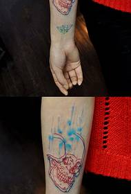 Dizajn smisla električna zvučna ruka tetovaža slika