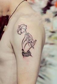 Braccio moda bergamotto foto tatuaggio loto