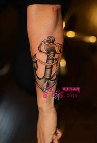 Európai és amerikai vitorlás horgonykar tetoválás képek