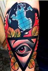 Domineering arm god eye tattoo pattern pattern