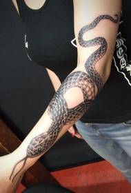 Arm lång orm tatuering tatuering bild