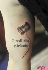 Arm English needlework okike igbu foto