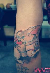 可愛的兔子手臂紋身圖片