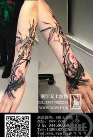 Arm plant, bamboo, tattoo