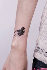 Китайская тушь ветер ласточка рука татуировки фото