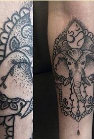 Persoonallisuus käsivarsi muoti piste tatuointi tatuointi malli suositellun kuvan