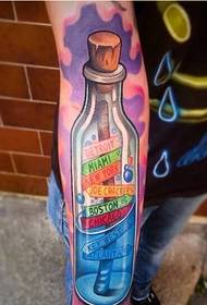 Osobnosť rameno móda farebný drift fľaša tetovanie vzor obrázok