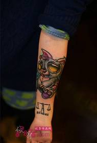 Aranyos aranyos medve kar tetoválás kép