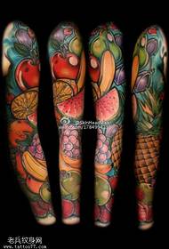 Modello di tatuaggio di frutta seducente