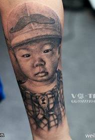 Cute doll panpina tatuaje eredua