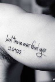 Glad en knap Engels tattoo-patroon